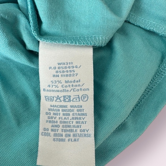 Women’s Boden Teal Eyelet Detail Modal Cotton Tank Dress Size 12 - Picture 10 of 10